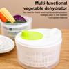 Salad Spinner Vegetables Fruits Wash Bowl Large Capacity BPA Free Double Layer Detachable Manual Lettuce Spinner