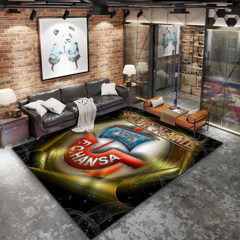 Fc Hansa Rostock Custom Name Carpet Rug For Living Room Bedroom Home Sofa Decoration Kids Play Nonslip Floor Mat
