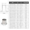 Sanitary Grade Triple Clamp Adapter SS304 Stainless Steel Sanitary Grade Fitting  Fluid Systems