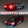 1/32 масштаб Divo, литая под давлением модель автомобиля, игрушечная машина с откатным механизмом, звуком и светом для детей, коллекция подарков для мальчиков и девочек