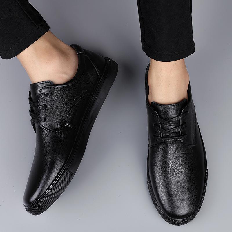 Минималистичная кожаная повседневная обувь в британском стиле для мужчин, на шнуровке, с перфорацией, мужские спортивные оксфорды для деловых собеседований