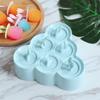 Ice Lolly Mould Cartoon Silicone Ice Cream Molds 6 Ice Lolly Makers for Kids DIY Homemade Ice Cream Mould Easy Release