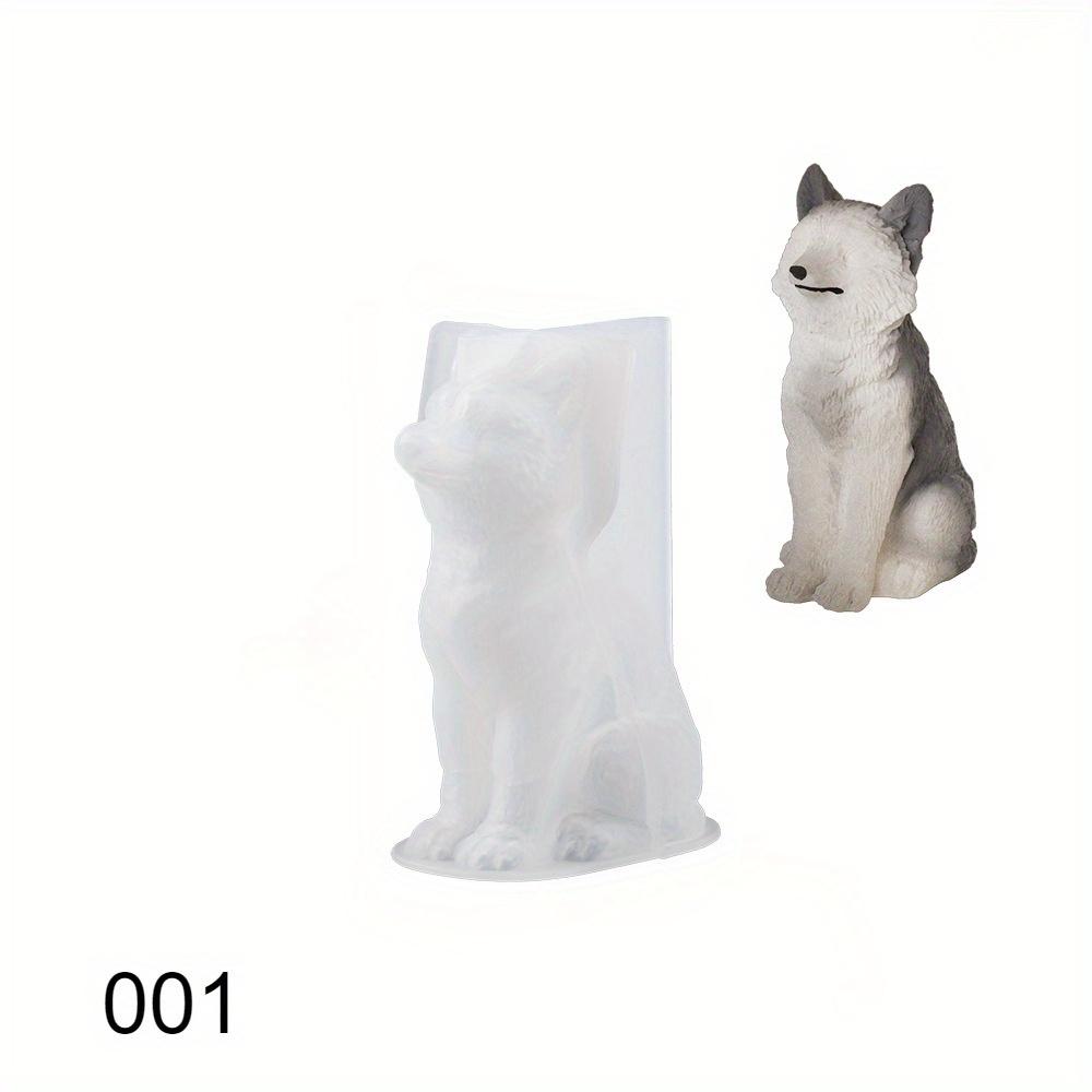 DIY Милое животное Маленькая лиса 3D Форма Силиконовая форма для цементной гипсовой формы Глиняная свеча Изготовление домашнего украшения для стола Поделки
