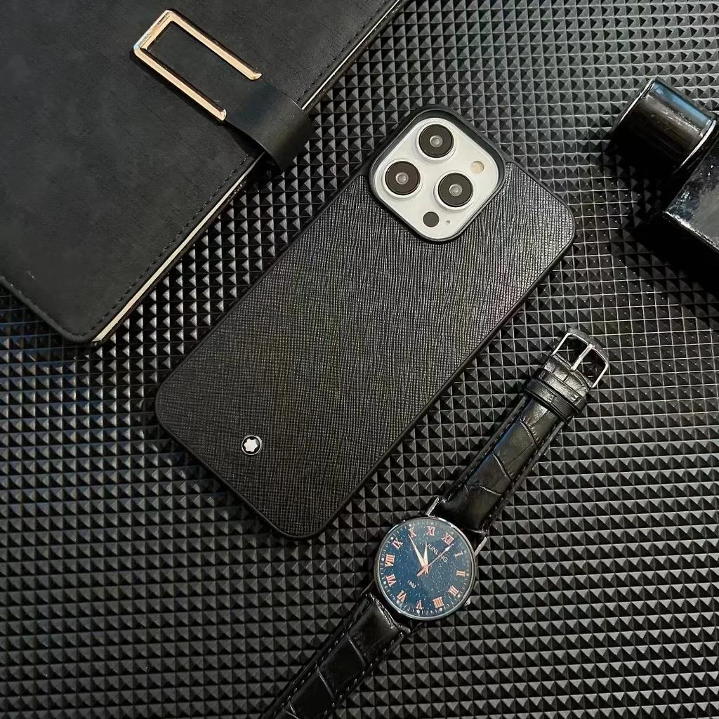 Деловой Ins Высококачественная Кожа Текстура Чехол для Телефона Для IPhone17 16 15 14 13 Pro Max Простой Парный Дизайн Защитная Крышка Защита от Падений