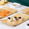 Бамбуковая доска для суши Японская и корейская кухня Прямоугольный поднос для суши Сервировочная тарелка Кухонная посуда для сашими Деревянная доска-поднос