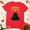 Meowy Catmas Black Cats Tree Funny Cat Owner Christmas Gift Unisex T-shirt