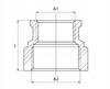 Brass Reduction Sleeve 1/2X3/8 Brass
