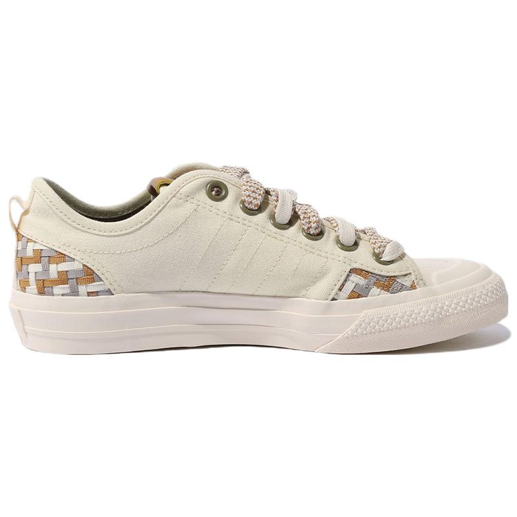 adidas Originals Nizza Rf Повседневные Прочные Низкие Кеды для Скейтбординга Унисекс Бежевый FZ5590