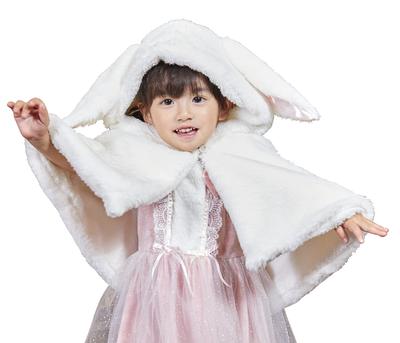 Clearstone Косплей Хэллоуин Пушистая накидка Baby White Kousa-chan