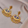 1 пара ретро роскошных эмалевых капельных масляных сережек для женщин и девочек в этническом китайском стиле, красочные серьги, ювелирные аксессуары, подарки
