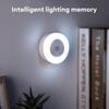 LED Touch Sensor Night Lights 3 Modes USB Rechargeable Magnetic Base Wall Lights Round Portable Dimming Night Lamp Room Decor