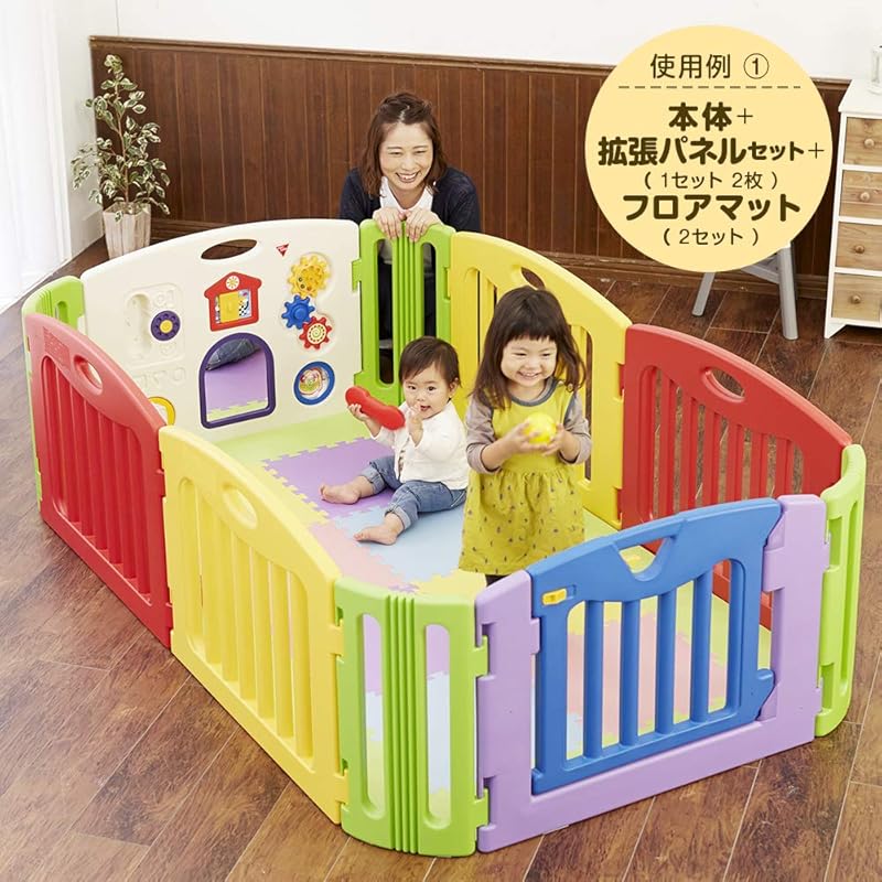 Японский детский манеж, музыкальный детский уголок, квадратная панель расширения, подходит для детей от 6 месяцев до 3,5 лет, эксклюзивный детский уголок Kids Land Square