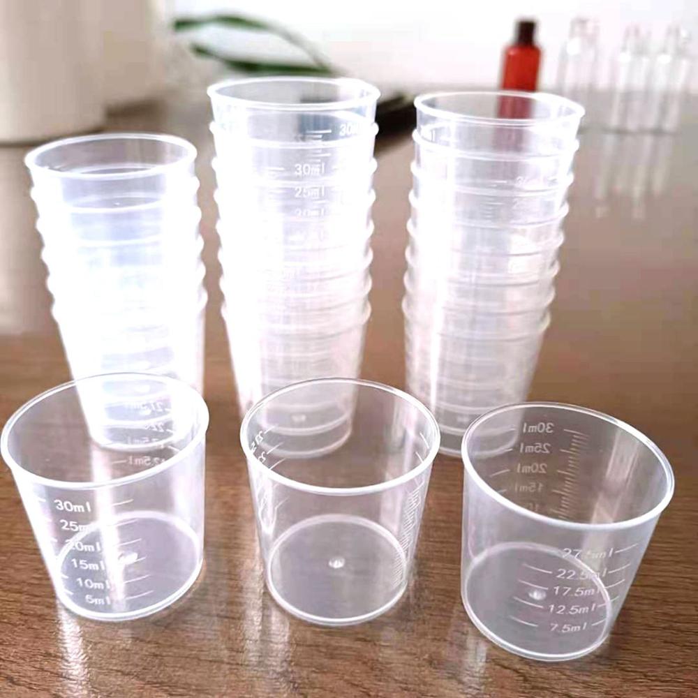 Epoxy Mixing Plastic Transparent Resin Container Graduated Cups Scale Cups Measuring Tool