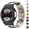 Metal Bracelet For Amazfit T-REX 3 2 Correa Business Stainless Steel Band For Amazfit T-REX/Pro Protector Glass Film Accessories