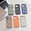Двухцветный матовый магнитный чехол для Apple iPhone 16 Pro Max - Противоскользящая рамка, Совместим с 17 Air и 15 Pro