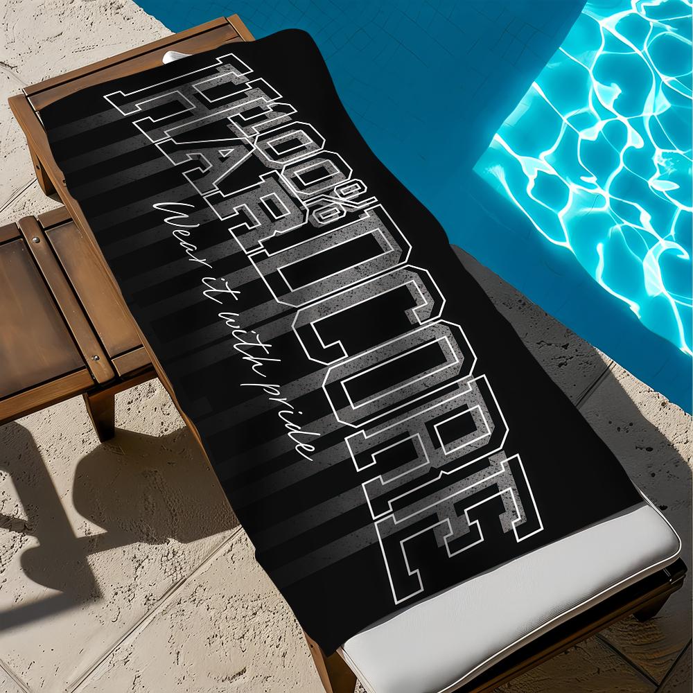 Fashion 100 H-Hardcore Towel Beach Bath Quick-Drying Lightweight Portable Sauna Camping Swim Pool Travel