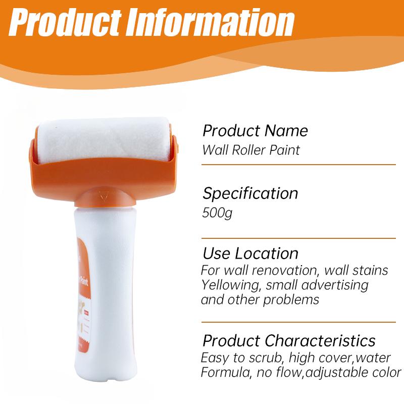 Валик для ремонта стен, белая латексная краска на водной основе, цветной валик, большая валик, кисть, ремонтная краска, инструмент для ремонта стен для плитки
