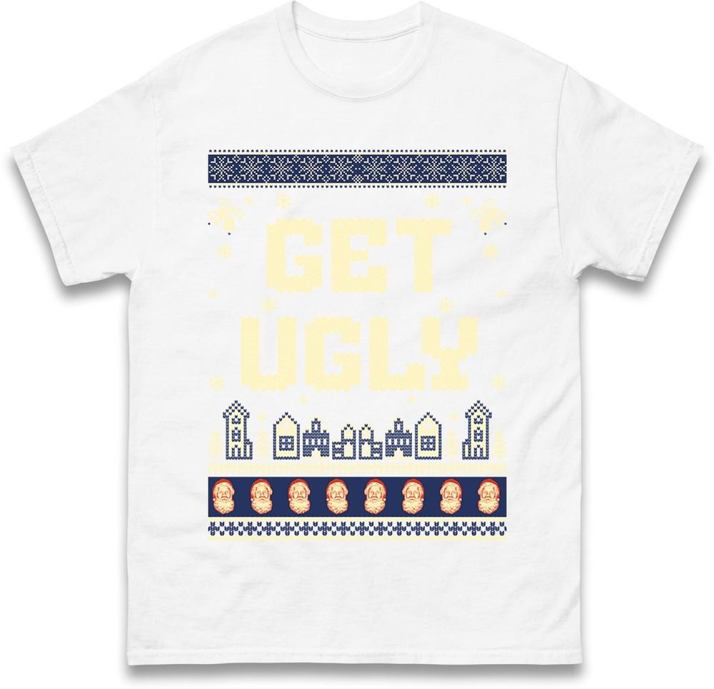 Get Ugly Funny Christmas T Shirt Unisex Xmas Festive Novelty Gift Tee Top