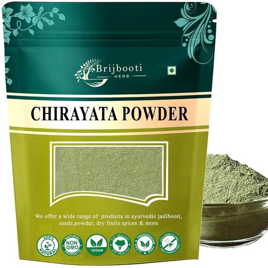 Brijbooti Chirayata Powder | chirata | Kirayata | Kalmegh | Bitterstick Powder| Pure & Natural | 100 Gm