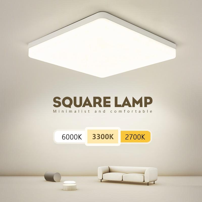 Square Led Ceiling Lamp Indoor Lighting 20w 30w 50w Ceiling Light for Bedroom Living Room