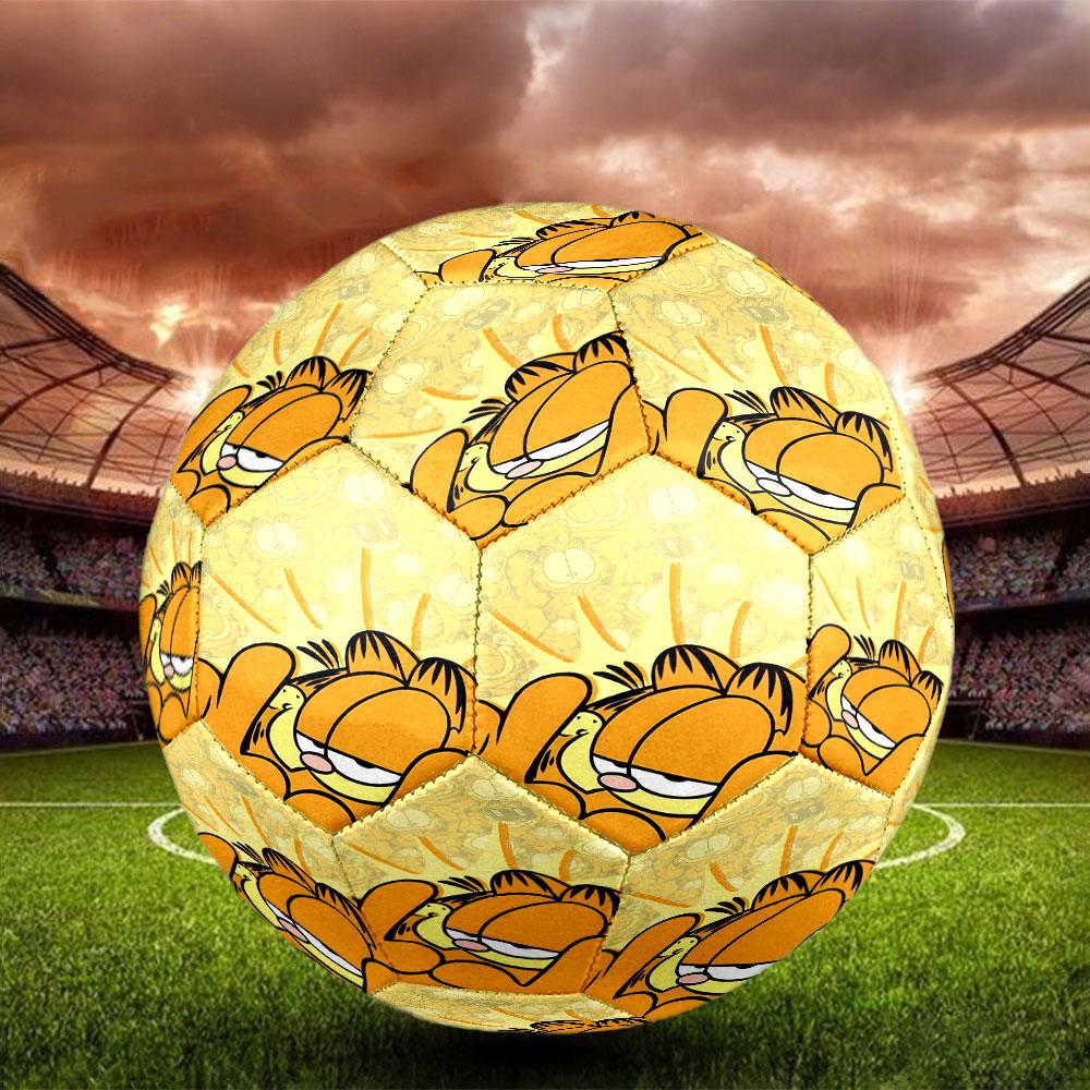 Garfield Print Size 5 Soccer Ball, Standard Match Football for Sports Game and Team Practice, Ideal Gift for Soccer Fans