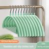 Luxury Non-Slip Plastic Hanger for Adults - Traceless Semicircular Design for Home & Clothing Stores