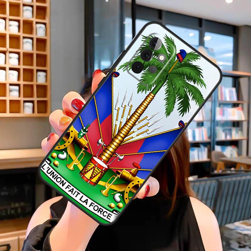 Чехол Гаити Гаитянский флаг для Samsung Galaxy A14 A34 A54 A52S A12 A22 A32 A52 A72 A13 A33 A53 A73 A31 A51 A71