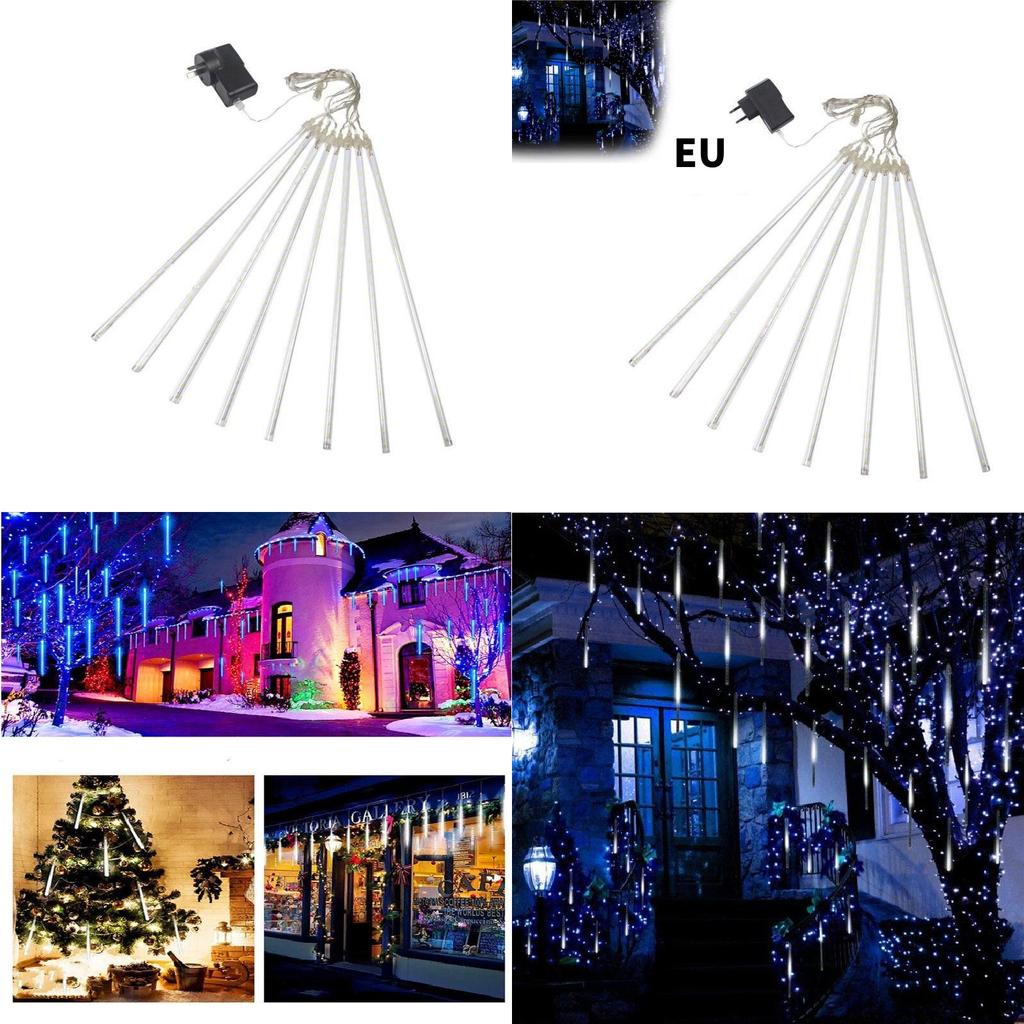 Светодиодные гирлянды-шторы "Звездный дождь" с водонепроницаемым дизайном для Рождества и сезонных мероприятий