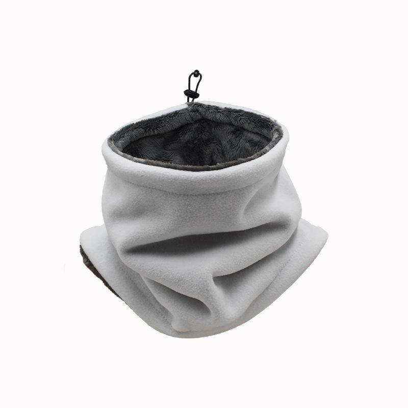 Зимний уличный шарф для верховой езды, утепленный флисовый теплый нагрудник, пылезащитный флисовый флисовый чехол на шею