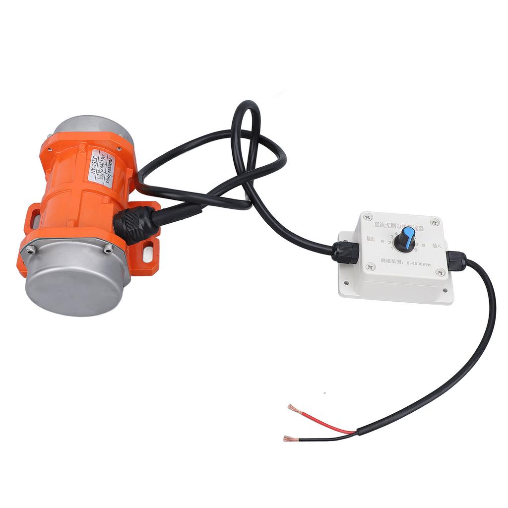 Двигатель вибратора для бетона DC 12V 4000 об/мин Бесщеточный Алюминиевый сплав IP65 Электрический вибрационный двигатель с регулятором скорости для шейкера