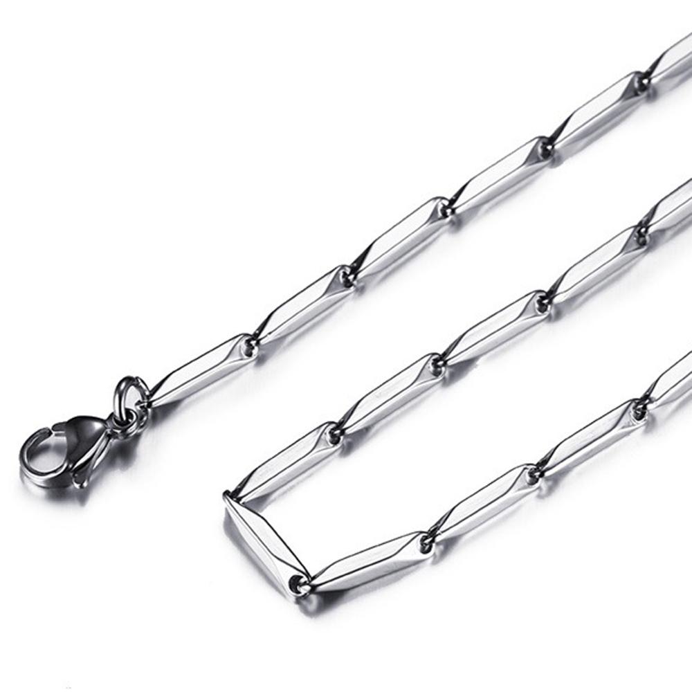 Оптовые партии никогда не выцветают 1-6 мм шириной из нержавеющей стали 316l Rolo ожерелье Figaro цепь ожерелье для кулона для мужчины женщины