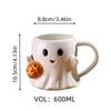 Pumpkin Ghost Halloween Water Cup Magic Phantom Pixie Mug Creative Coffee Mug Weird Couple Mug
