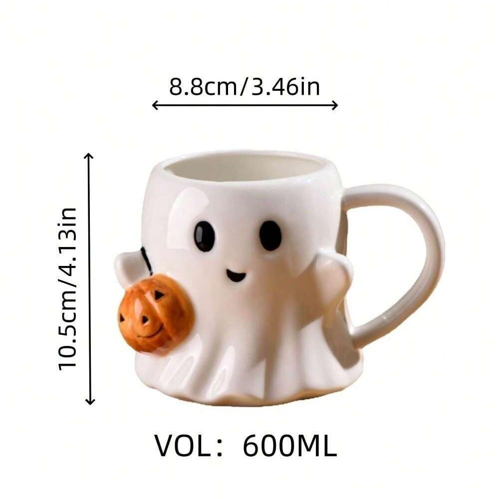 Pumpkin Ghost Halloween Water Cup Magic Phantom Pixie Mug Creative Coffee Mug Weird Couple Mug