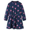 Sweat Dress - vidaXL - Girl - Navy Blue - 1.5 To 10 Years - Durable and Comfortable