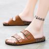 Мужские сандалии Birkenstock с двумя пряжками и открытым носом - Летняя повседневная уличная обувь Шлепанцы