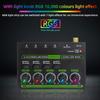Low Noise 4 Channel Line Mixer for Mixing 4 Stereo Channel LED Mixer Adapter for Microphones Guitars Keyboards