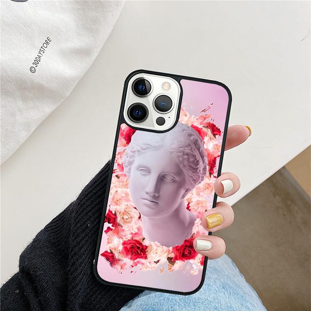 Греческая эстетика Гипсовая статуя Искусство Чехол для телефона Для iPhone 17 Air 15 16 Чехол 11 13 14 Pro Max 12 Plus Max Fundas