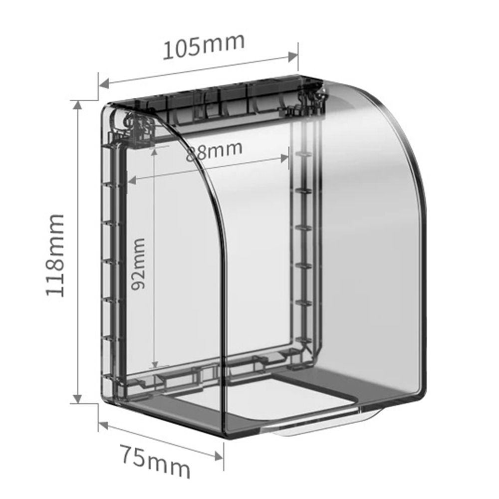 Wall-mounted Switch Protective Cover Plastic Self-Adhesive Enlarged Protection 86 Type Splash-Proof Box Wall