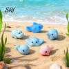 Tiny Garden Figurine Mini Resin Animals Figurines Cute Cat Bear Elephant Turtle Dolphin Hand Account Ornament Miniature Statue for Micro Fairy
