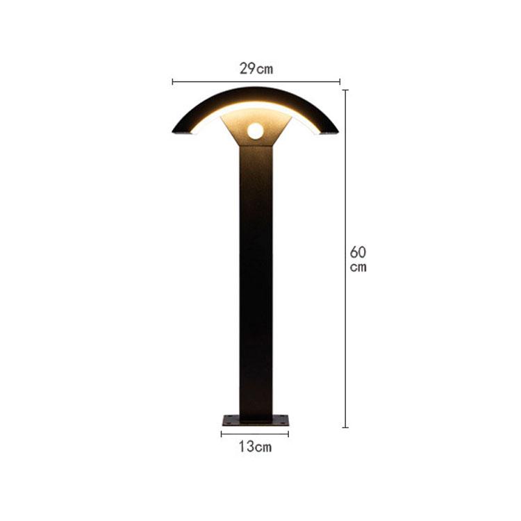 Thrisdar 60 см уличный PIR датчик движения свет для дорожек алюминиевые газонные лампы вилла ландшафтные колонны светильники