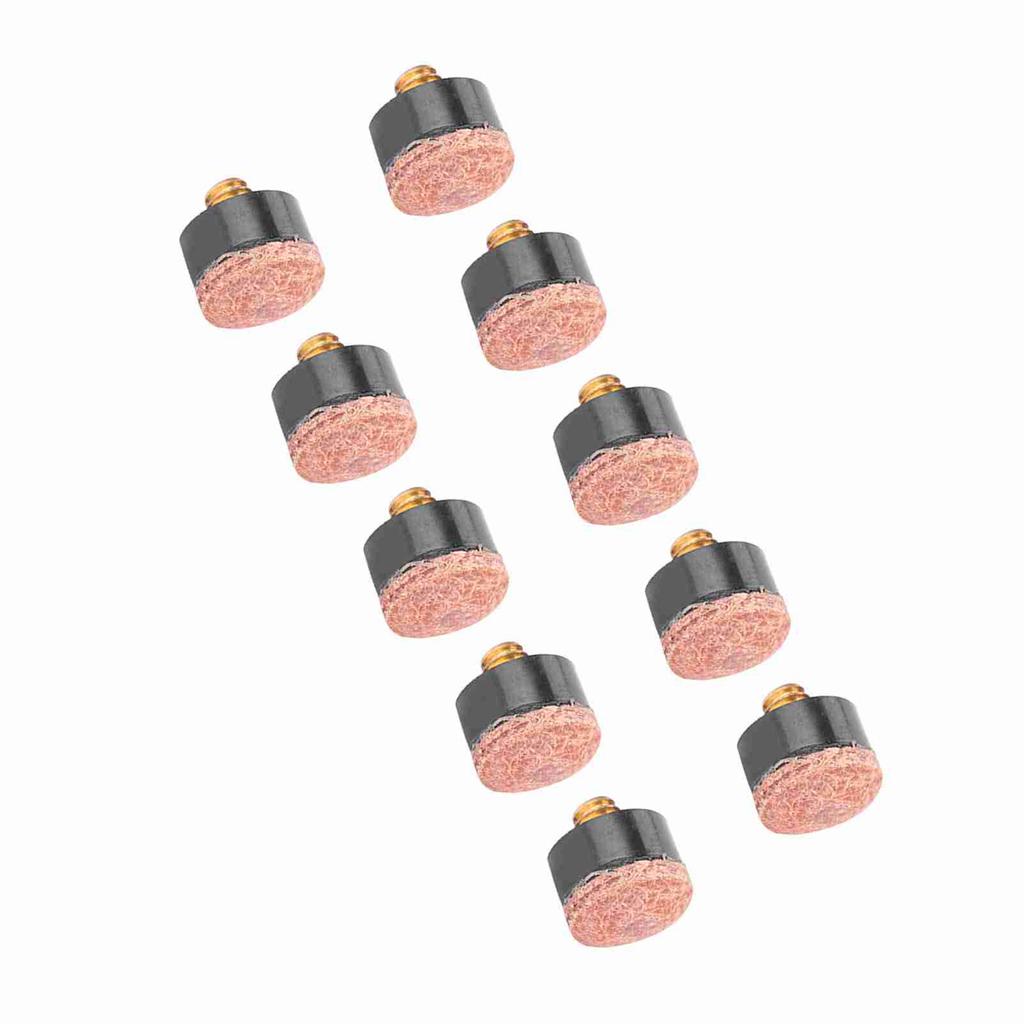 10 шт. наконечник для бильярдного кия для снукера, запасные части, аксессуары для снастей (12мм)