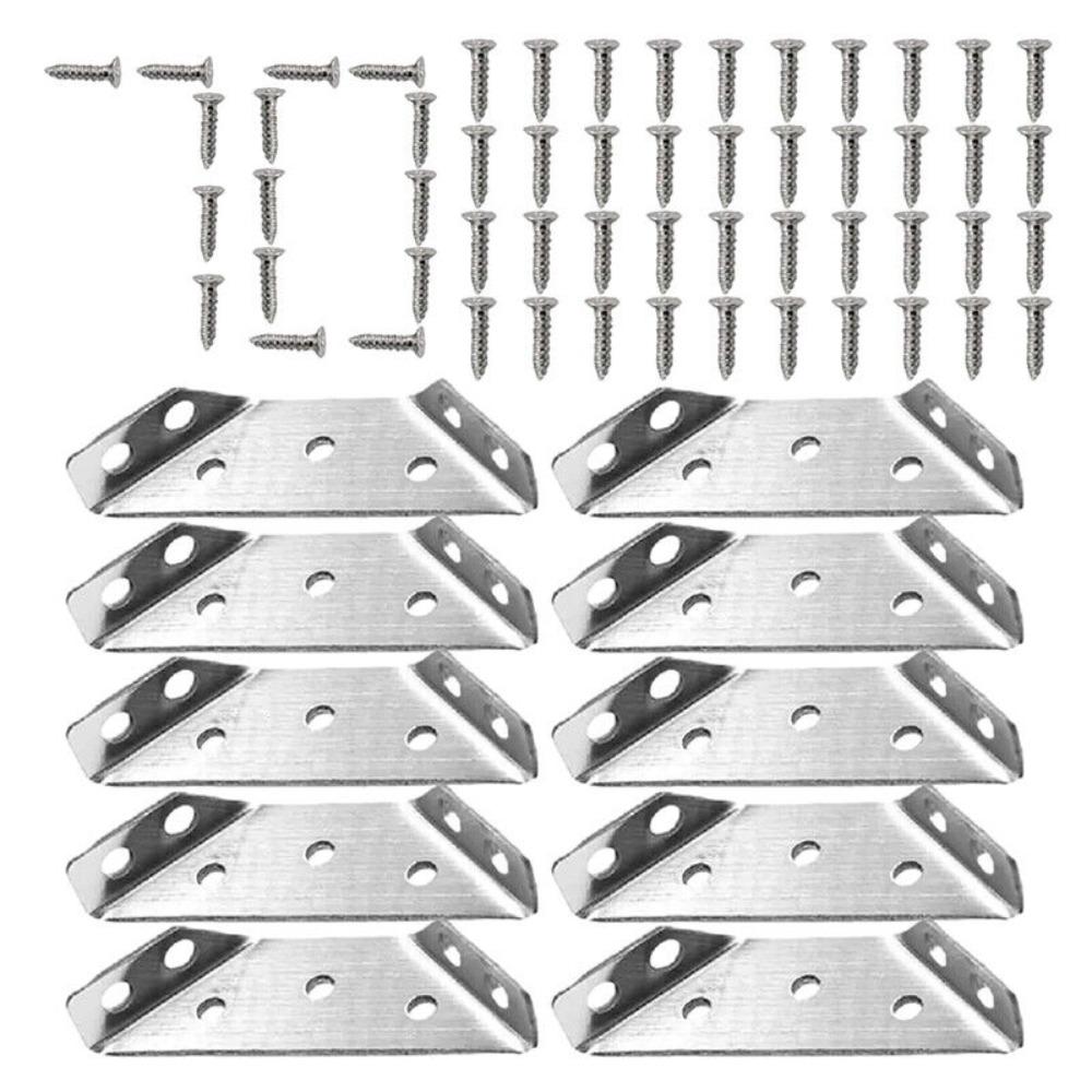 10 шт. Угловой кронштейн из нержавеющей стали, крепежный элемент, угловые скобы, угловая подставка, поддерживающий