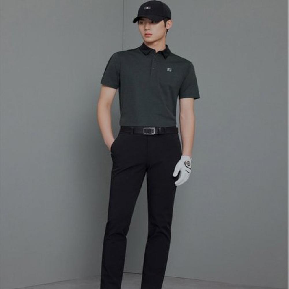 Footjoy Color Block Sleeve Polo Shirt Khaki 36939