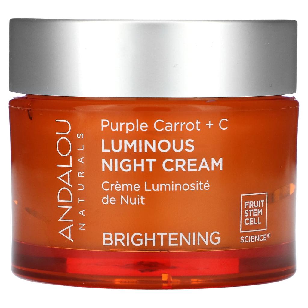 Aqua Glow Night Cream, Purple Carrot + C, 1.7 Fl Oz (50 Ml)