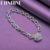 CHSHINE 925 Sterling Silver Hollow Heart Bracelet For Women Wedding Fashion High Quality Jewelry