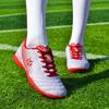 Детские футбольные бутсы: Корейские шипованные кеды для девочек и мальчиков, дизайн с розовыми шипами для тренировок и матчей.