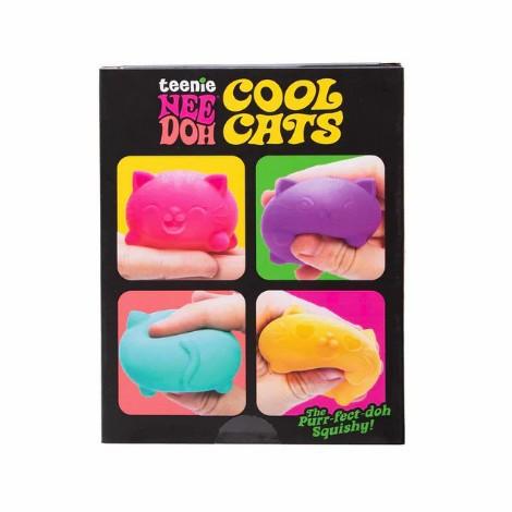 Needoh Teenie Cool C 3 шт. Очаровательные мини-кошки Антистресс Игрушки Мягкие Сжимаемые Игрушки для Снятия Стресса Сенсорные Сжимаемые Игрушки