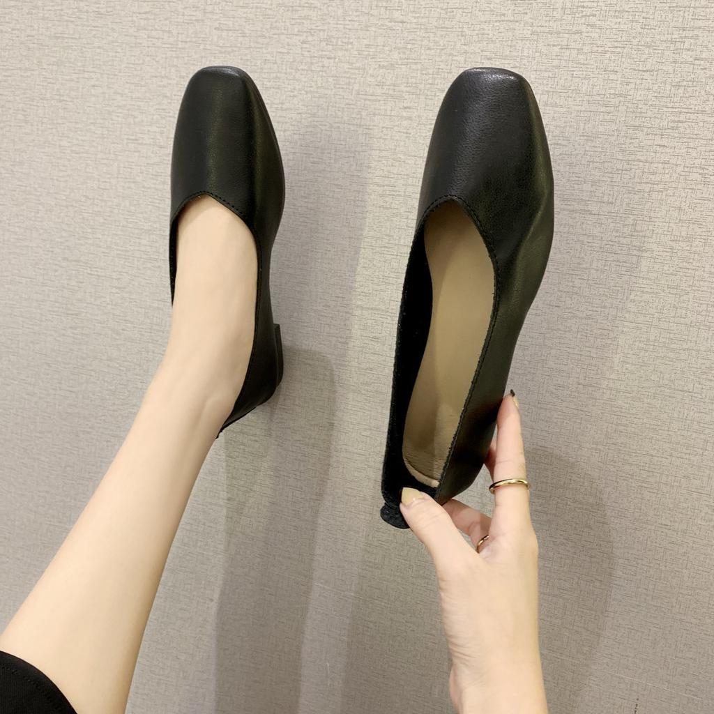 Женская мода удобные мягкие кожаные туфли без застежек на плоской подошве женская повседневная однотонная обувь женская ретро-туфля