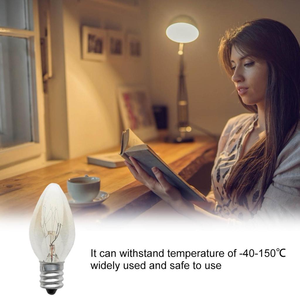 E12 Bulb Living Room Lamp Replacement Temperature Resistant E12 LED Bulb for Indoors Porch Bedroom Patio Kitchen Living Room