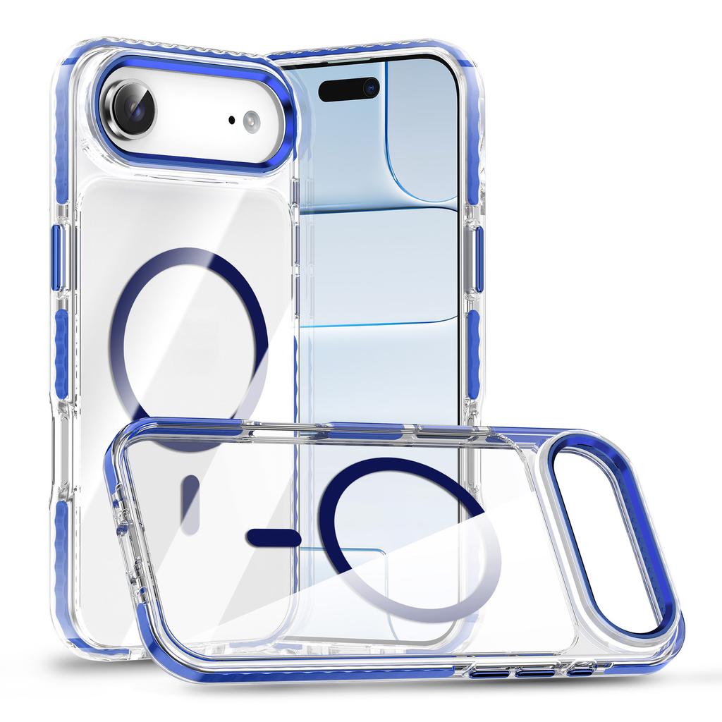Двухслойный Airbag Магнитное Притяжение для IPhone17 Air Чехол для Мобильного Телефона 16 Анти-желтый и Анти-столкновение для Apple 15pro Защитный Чехол